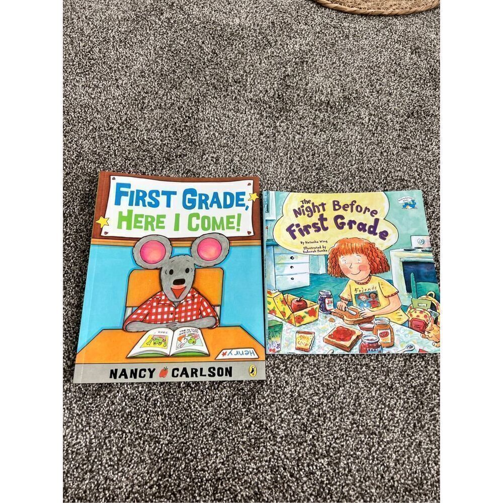 Set of two first books - First grade here I come and the night before first grad